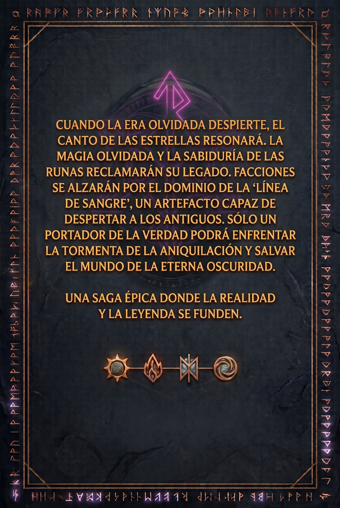 Contraportada oficial de El Canto del Sexto Ciclo con su sinopsis